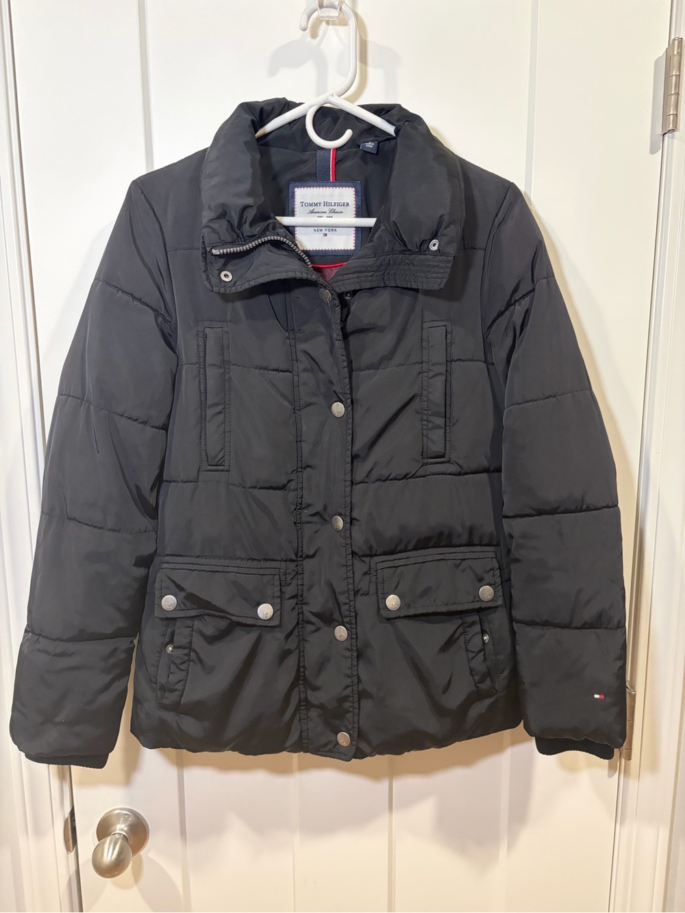 Tommy Hilfiger “American Classics” Women's Black Quilted Puffer Jacket